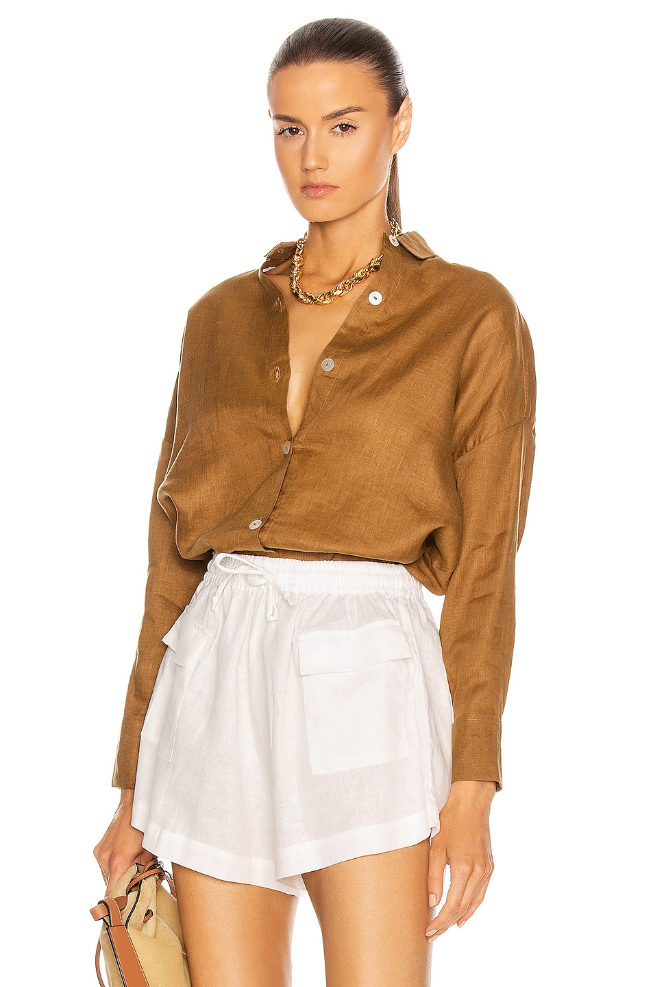 Image 1 of LE BUNS Willow Shirt in Cinnamon