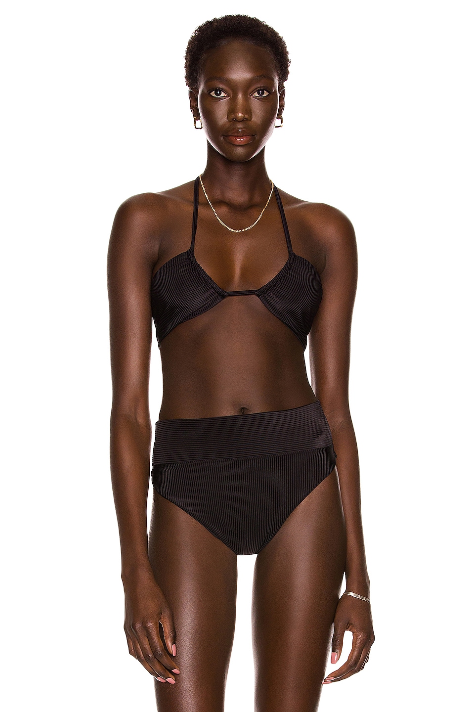 Image 1 of LE BUNS Ines Organic Bikini Top in Black
