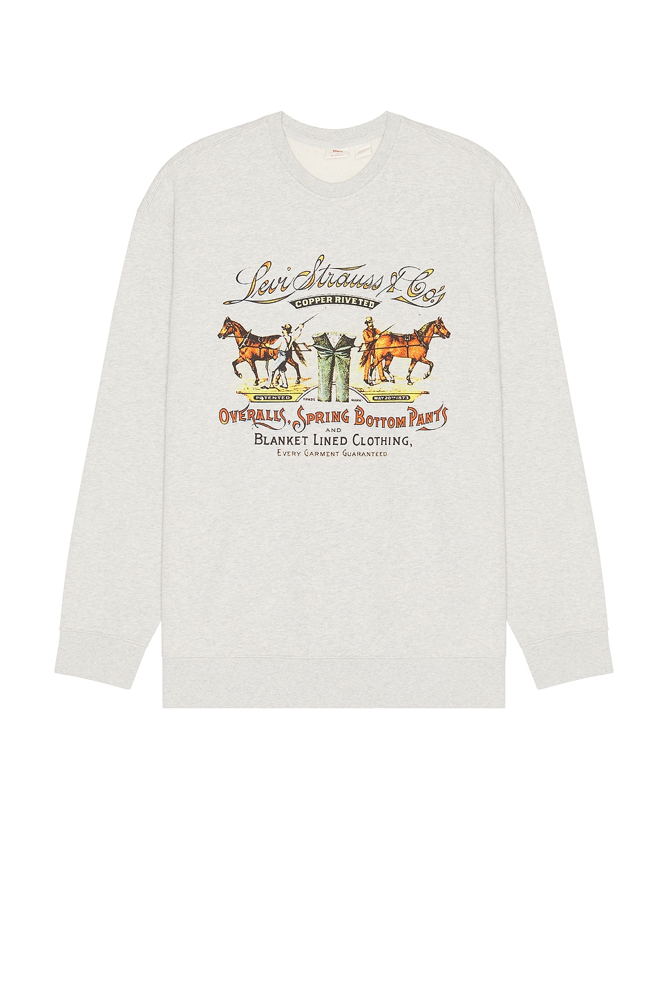 Relaxed Graphic Crewneck in Grey