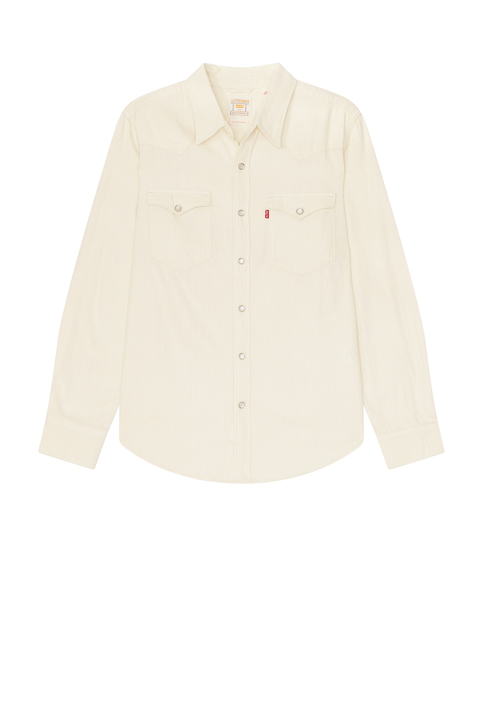 Barstow Western Standard Shirt in Cream