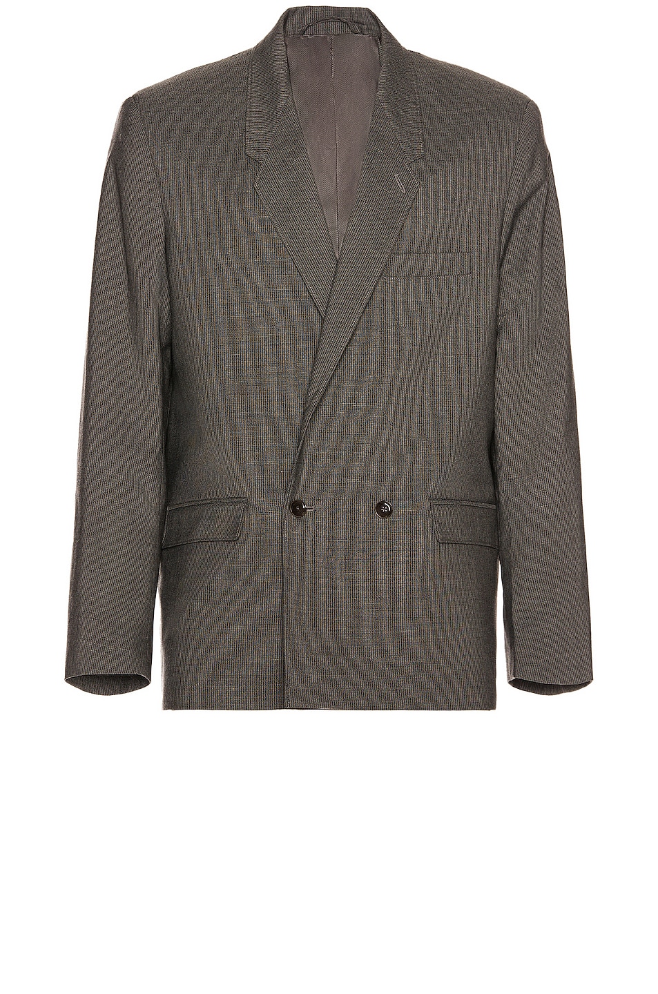 Image 1 of Lemaire Boxy DB Blazer in Blue & Anthracite