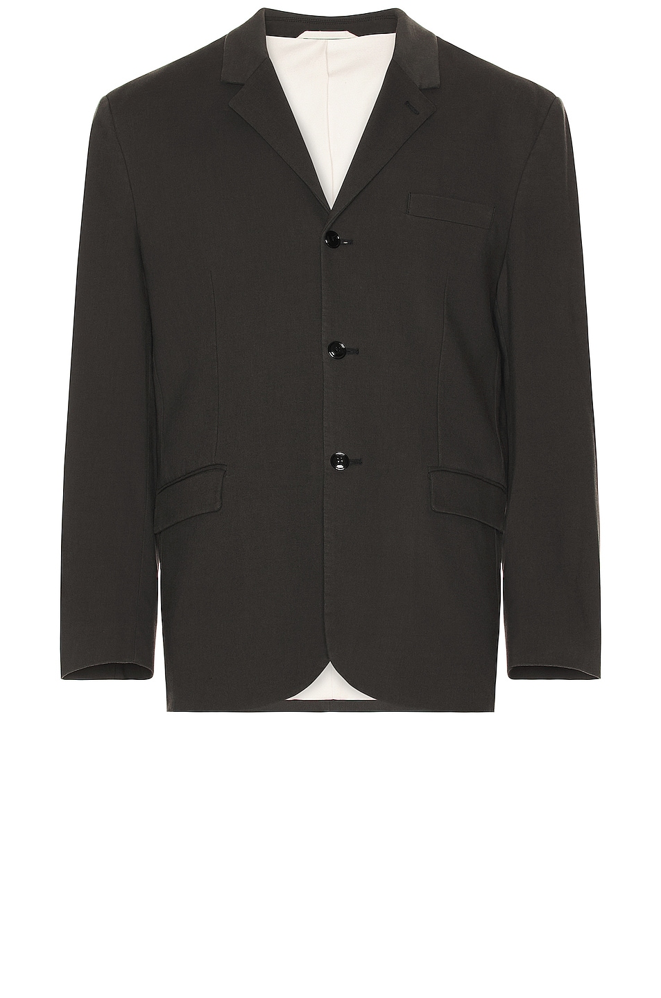 Image 1 of Lemaire 3 Button Jacket in Ash Black