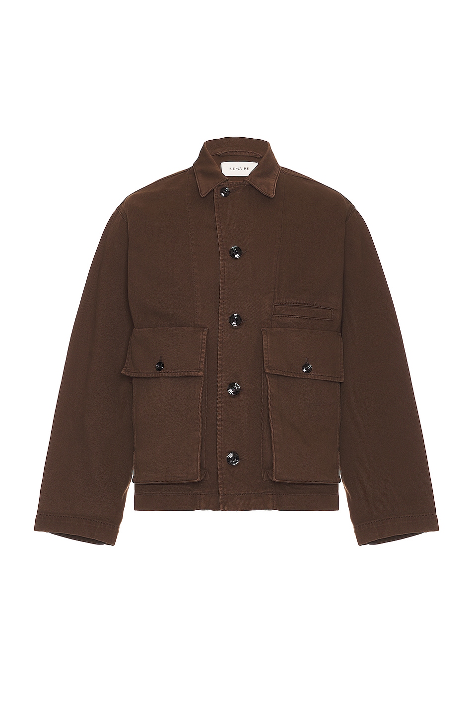Image 1 of Lemaire Boxy Jacket in Dark Brown