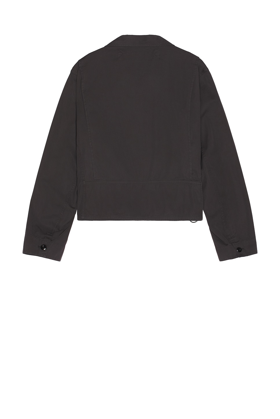 Lemaire Compact Cotton Twill Short Utility Jacket In Black