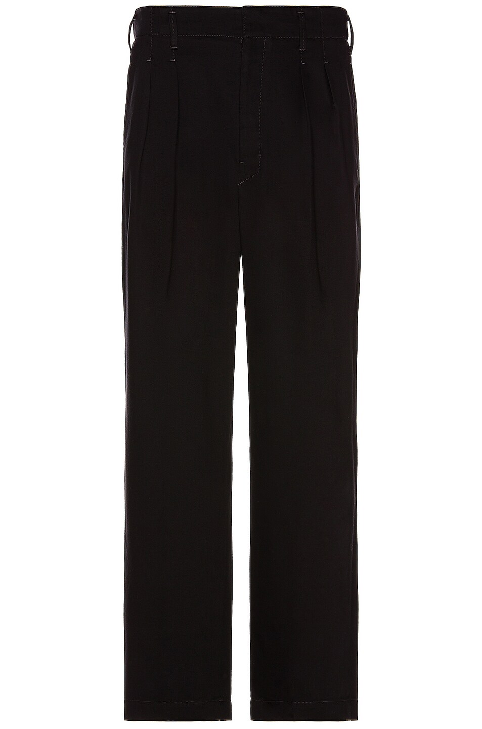Image 1 of Lemaire 2 Pleat Pants in Black