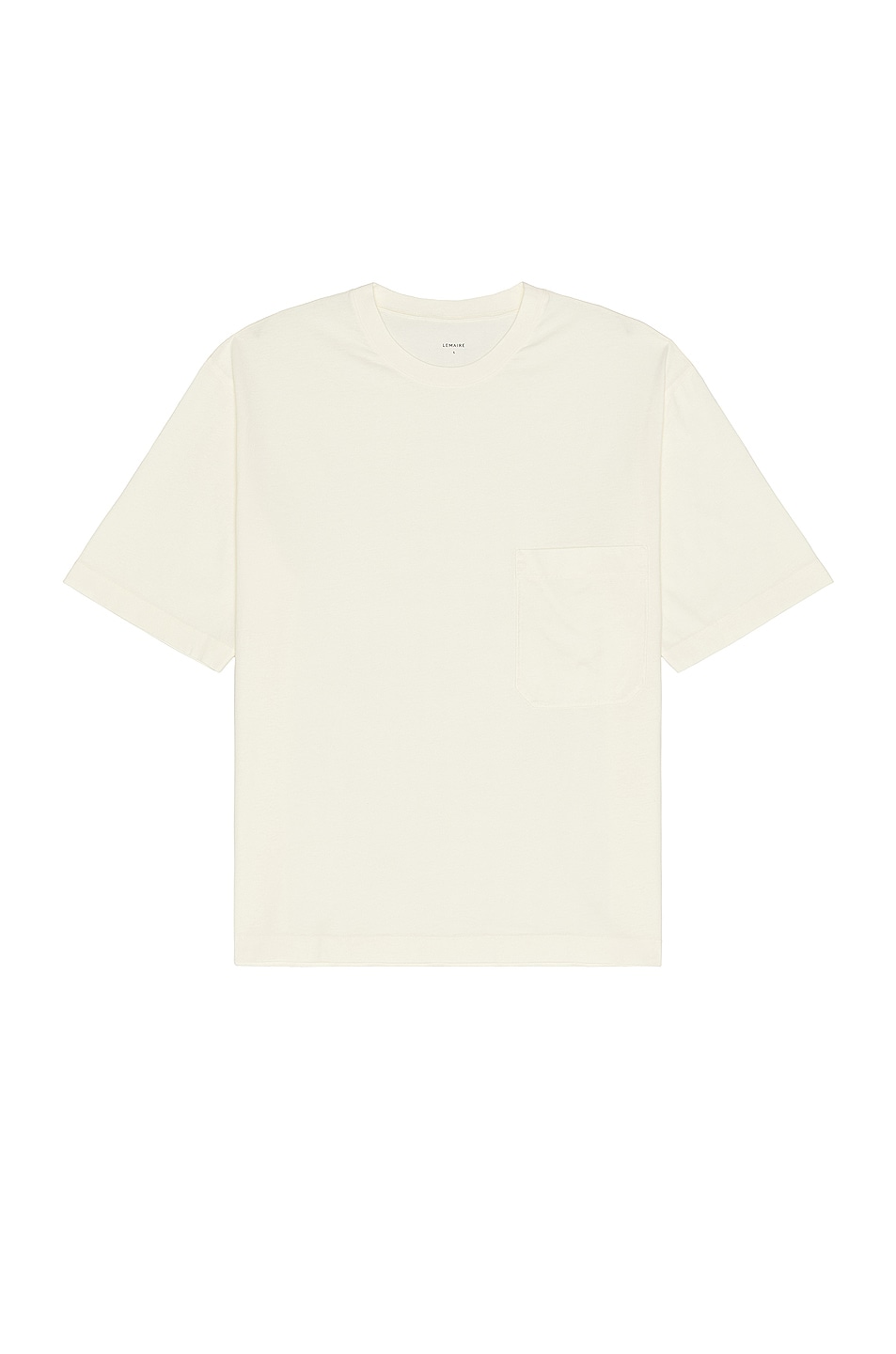 Image 1 of Lemaire Short Sleeve T-shirt in Light Vanilla
