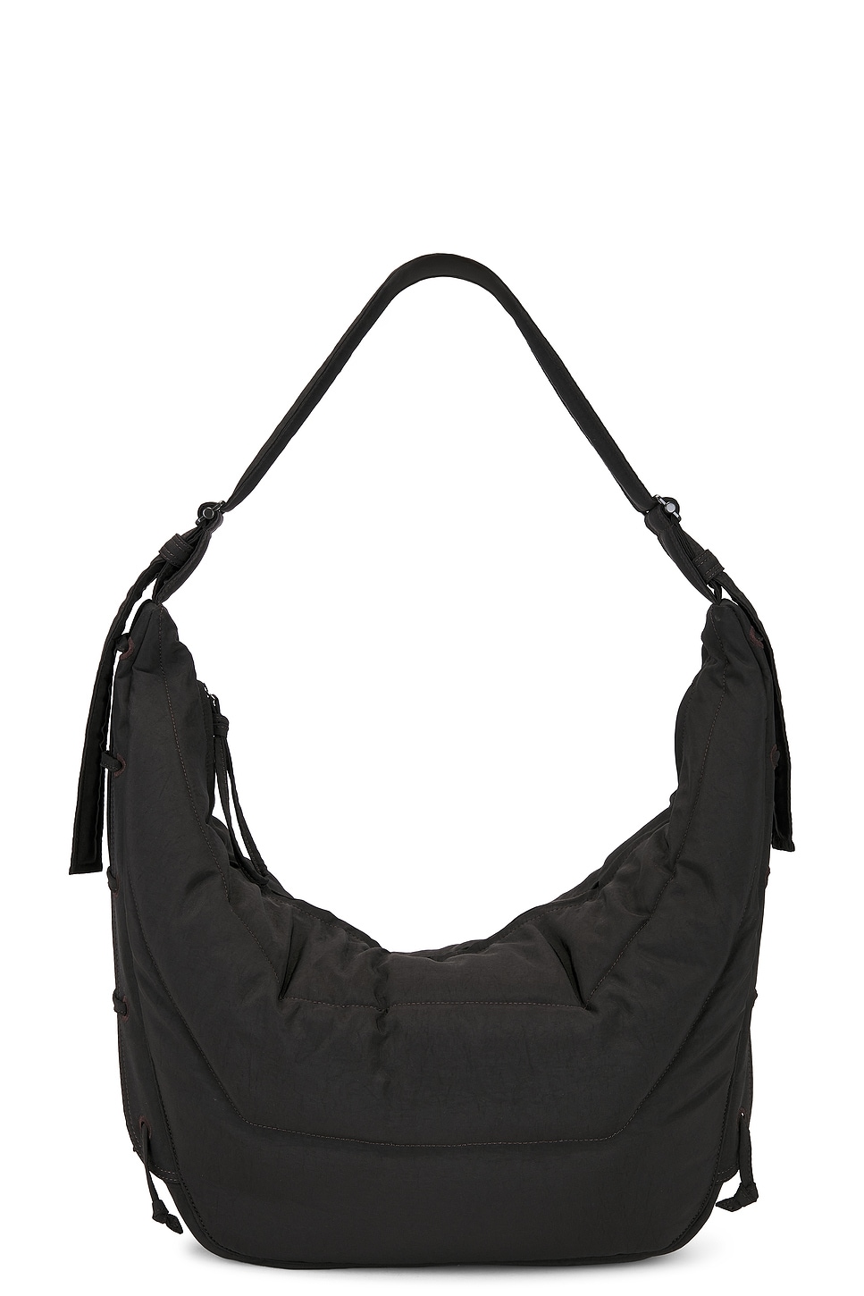 Lemaire Nylon Canvas Large Soft Game Bag In Brown