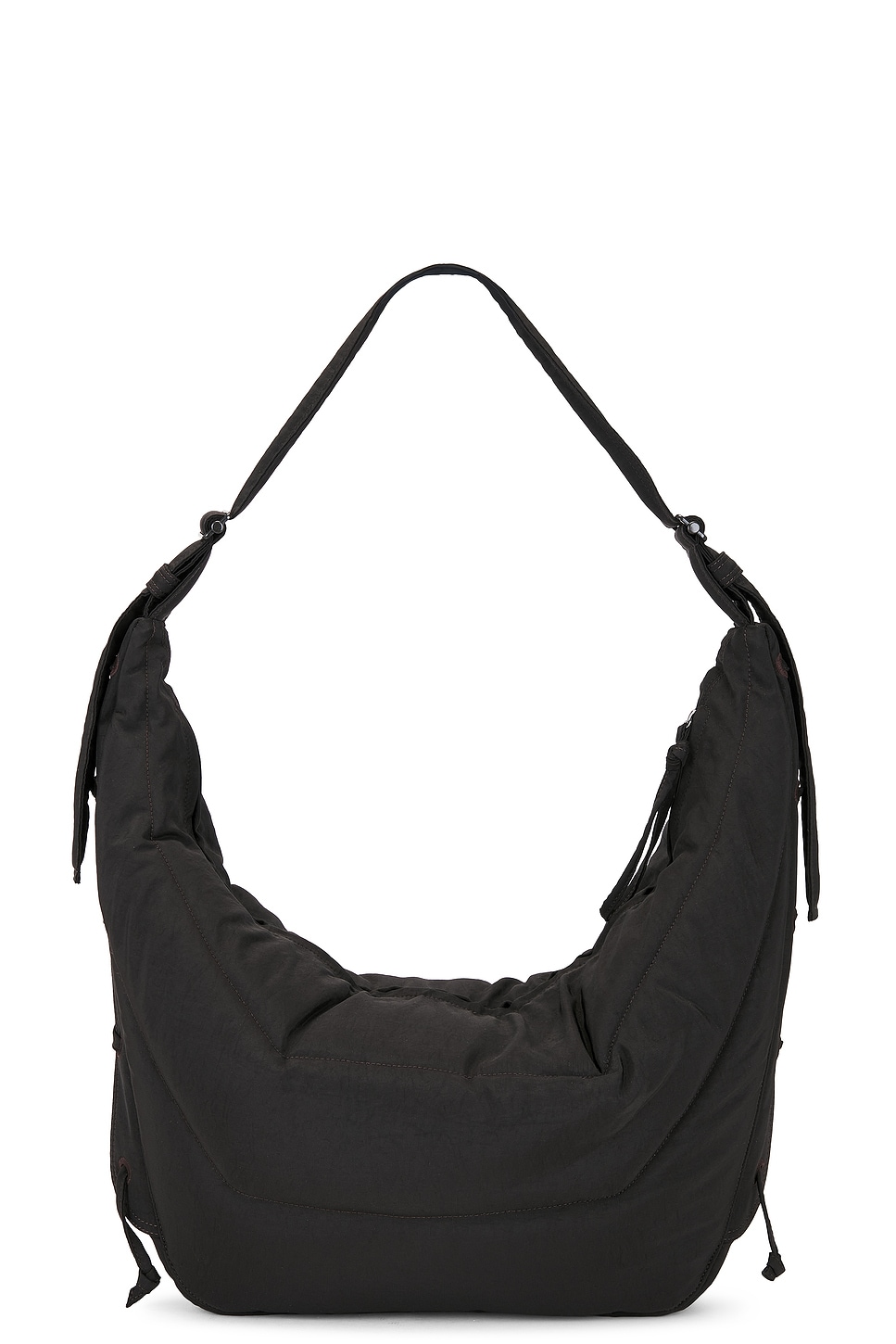 Lemaire Nylon Canvas Large Soft Game Bag In Brown