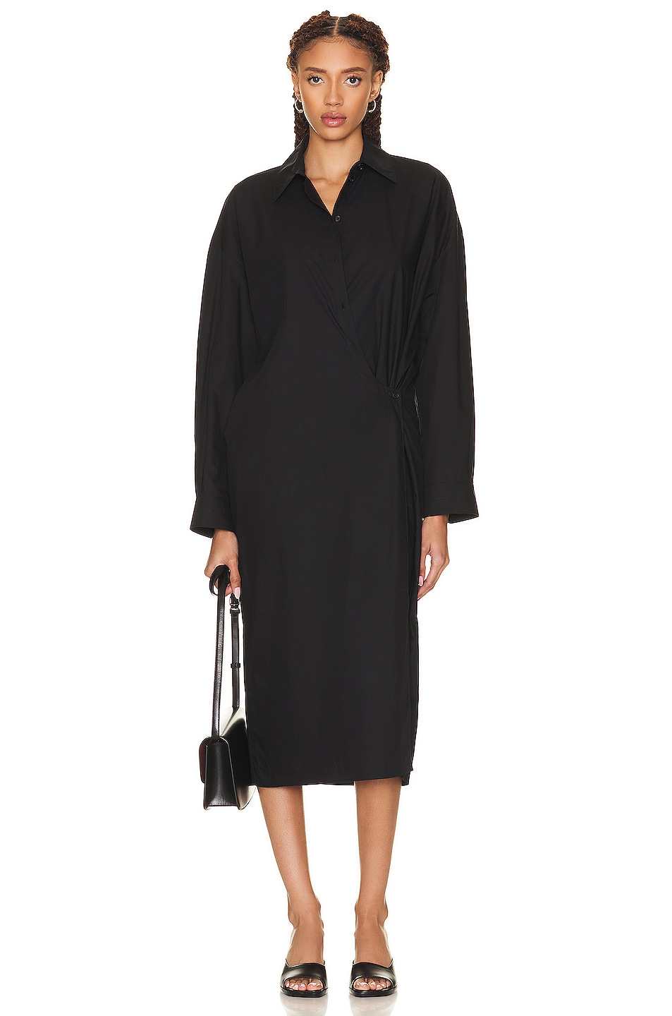 Lemaire Twisted Shirt Dress in Ballerina | FWRD