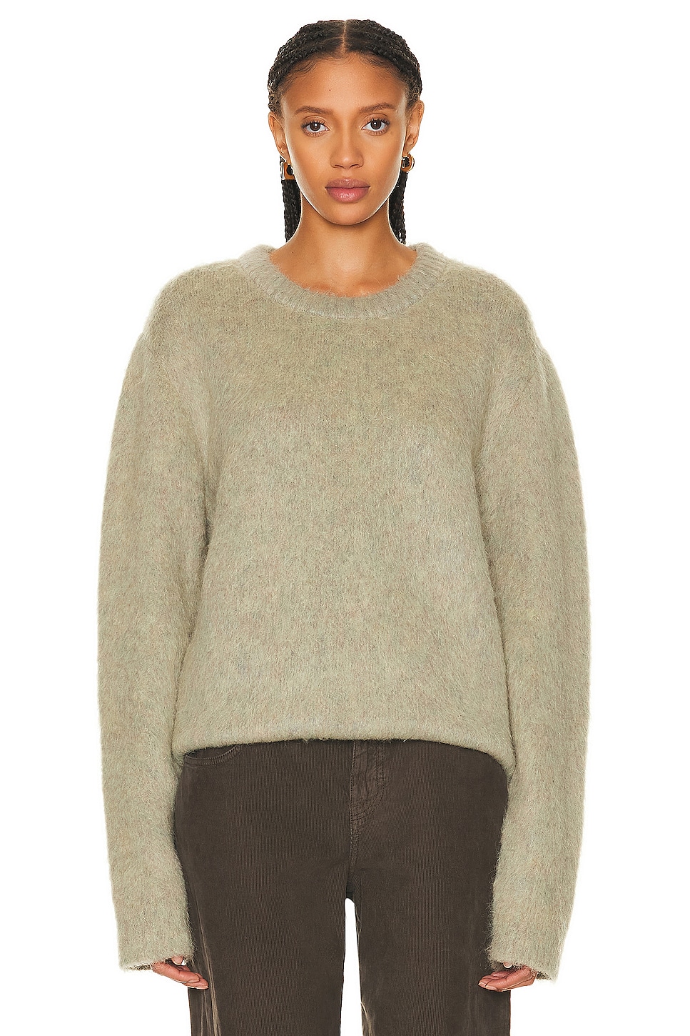 Image 1 of Lemaire Brushed Sweater in Meadow Melange