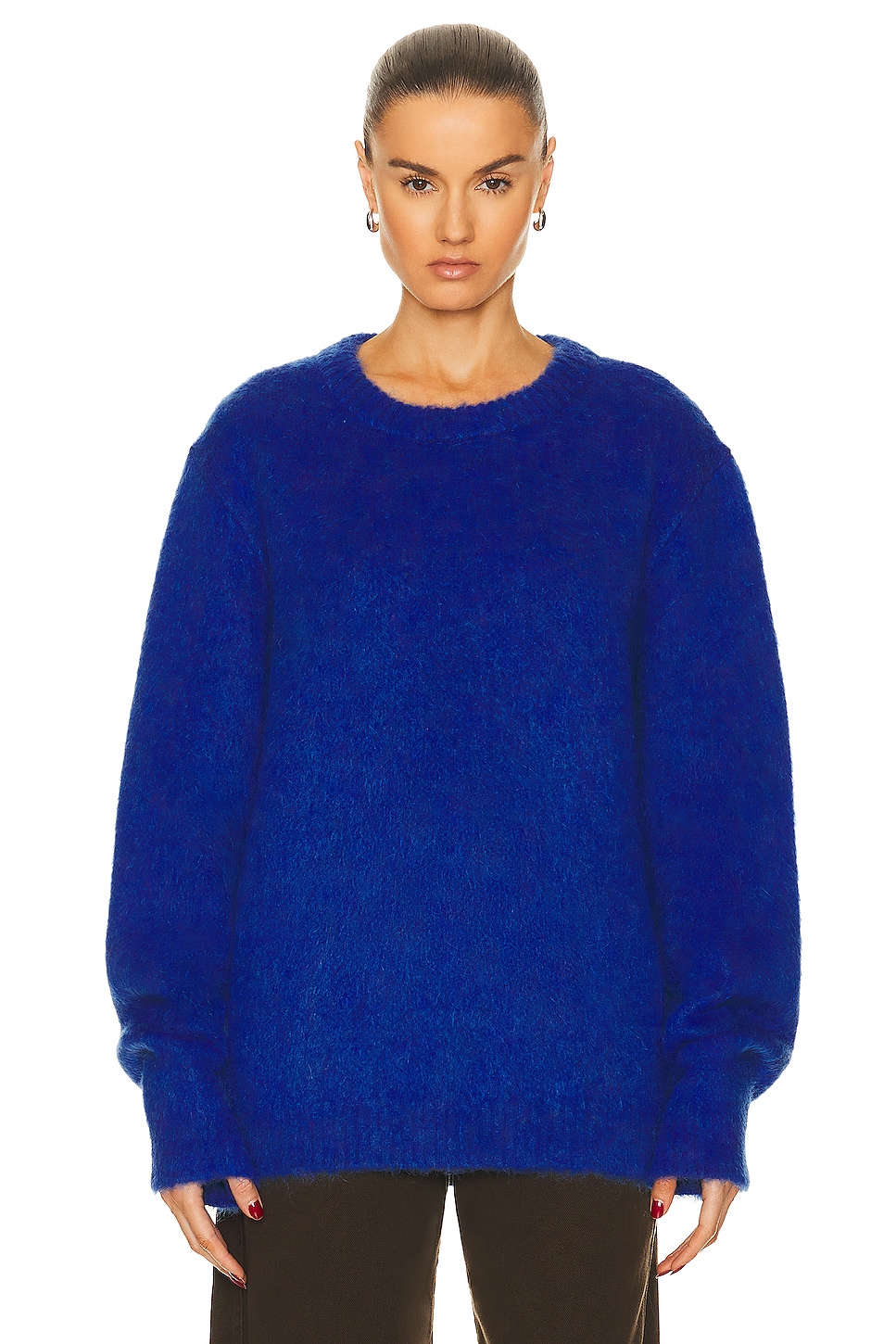 Image 1 of Lemaire Brushed Sweater in Electric Blue