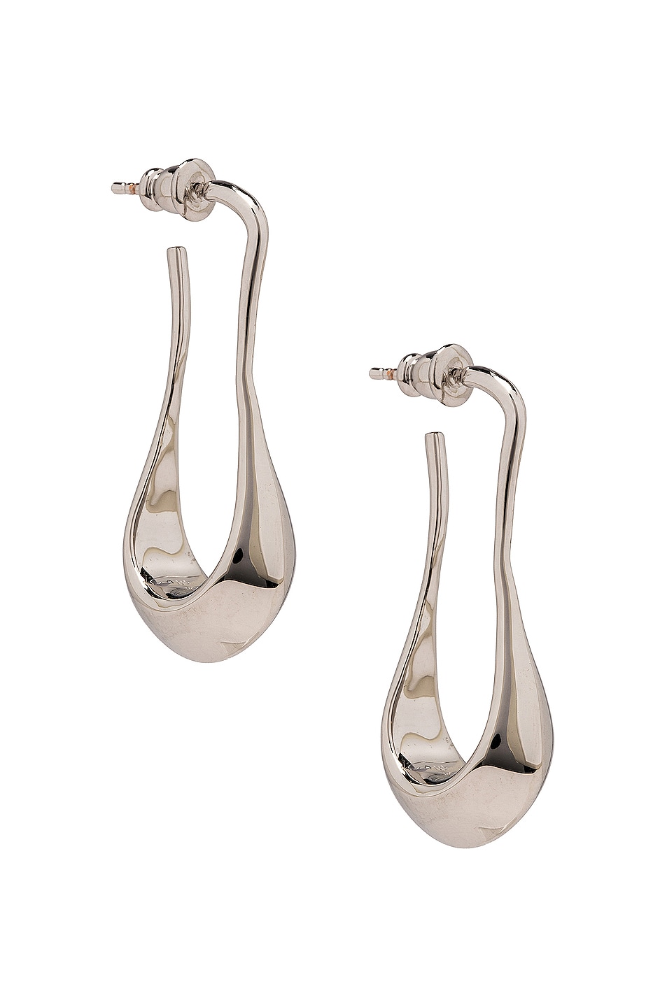 Image 1 of Lemaire Short Drop Earrings in Silver