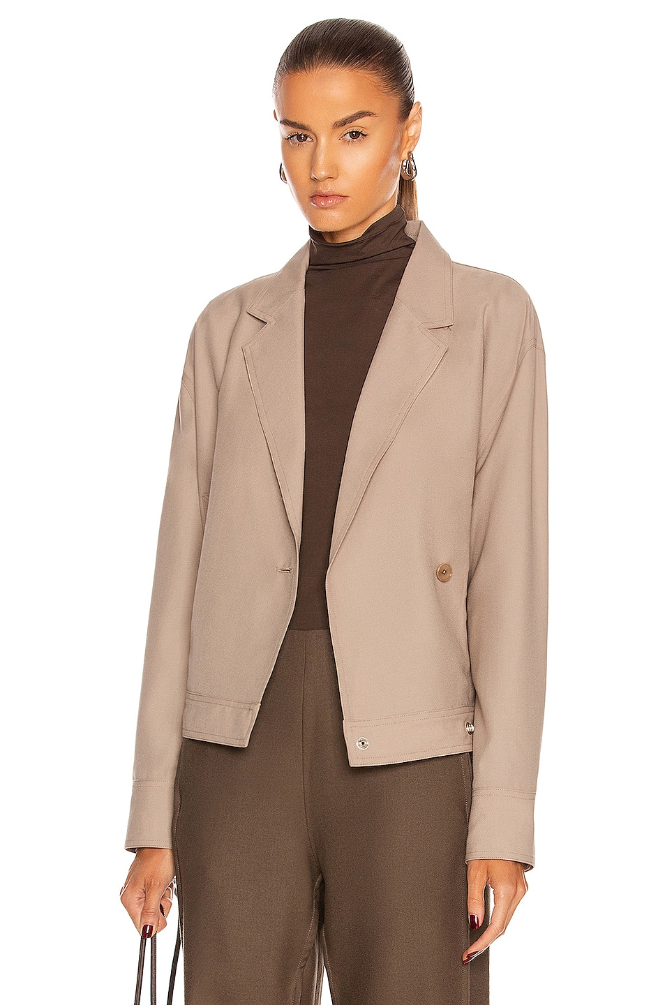 Image 1 of Lemaire Short Jacket in Cappuccino