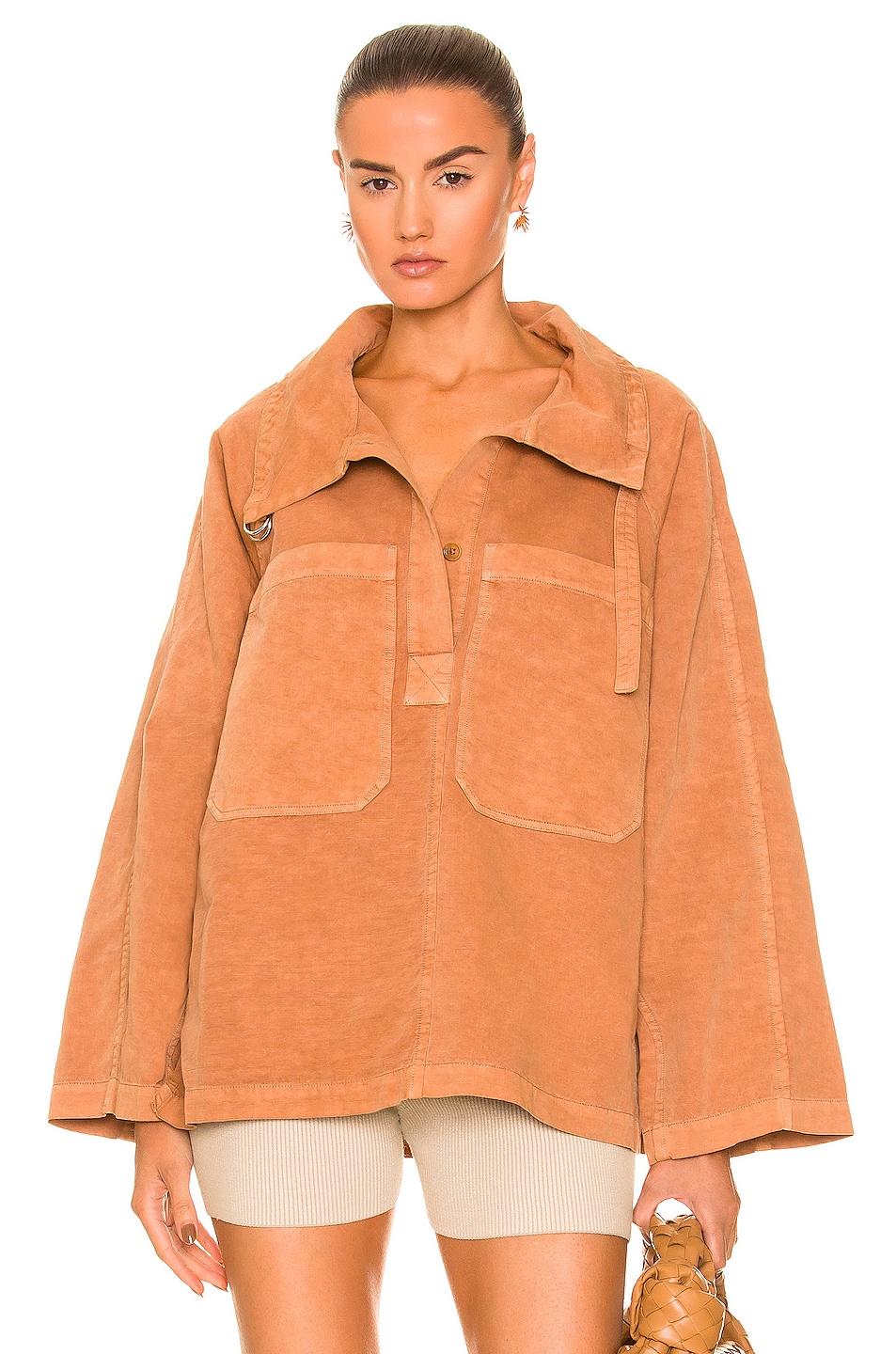 Image 1 of Lemaire Pea Jacket in Nat Terracotta