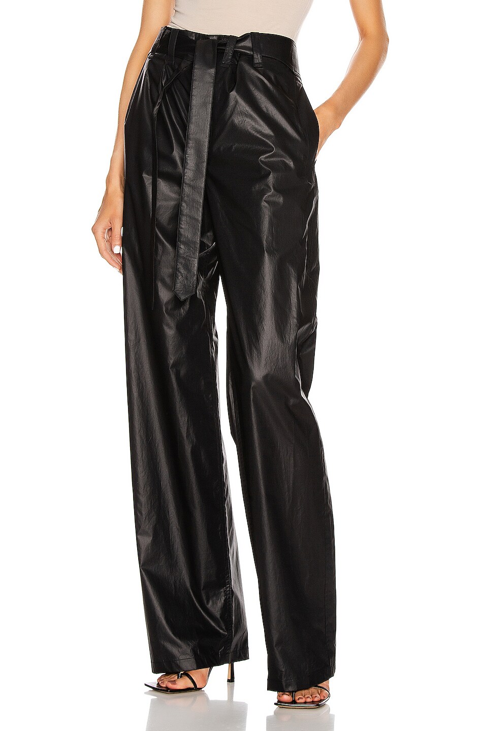 Image 1 of Lemaire Loose Pant in Black