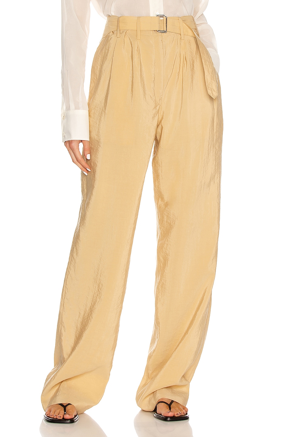 Image 1 of Lemaire Loose Pant in Seashell Beige