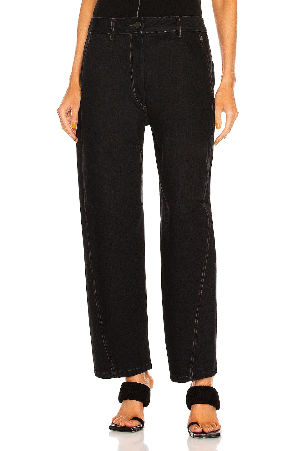 Image 1 of Lemaire Twisted Pant in Black