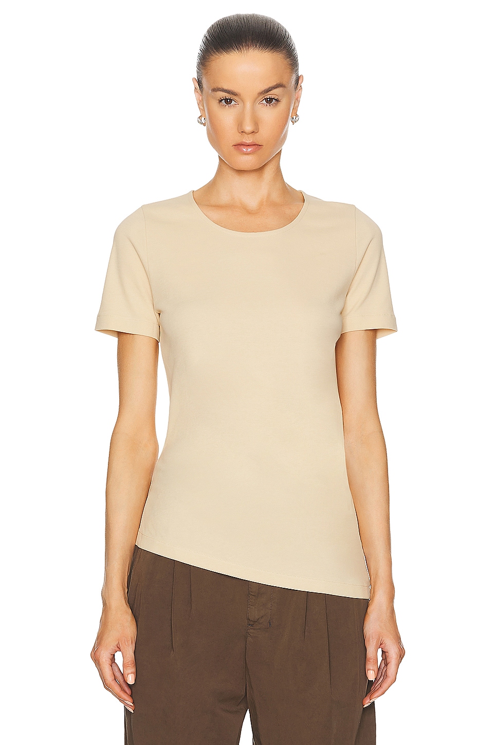 Image 1 of Lemaire Twisted Tee in Soft Sand