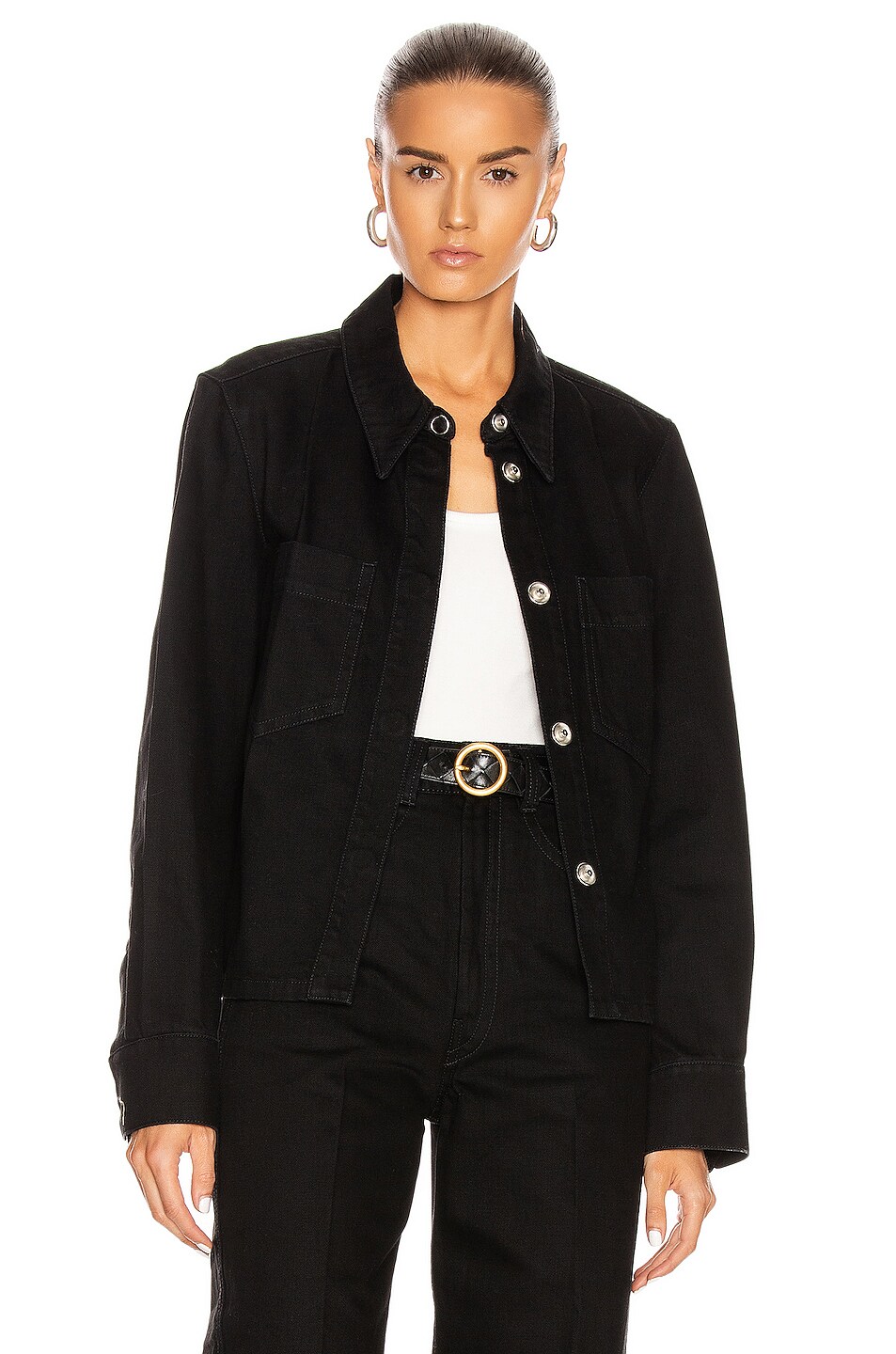 Image 1 of Lemaire Boxy Top in Black