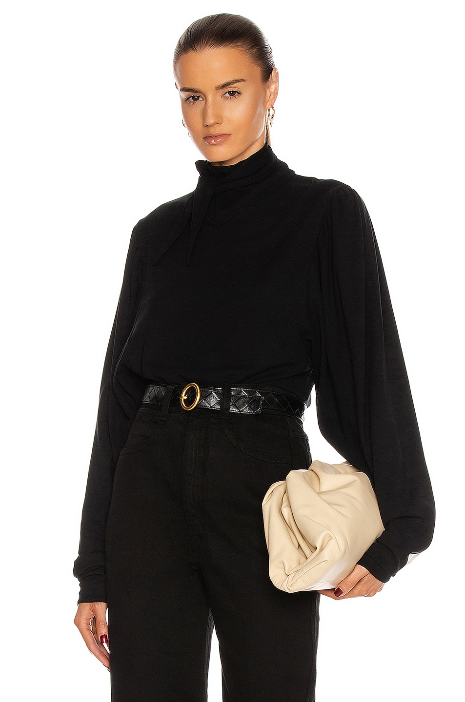 Image 1 of Lemaire Foulard Blouse in Black