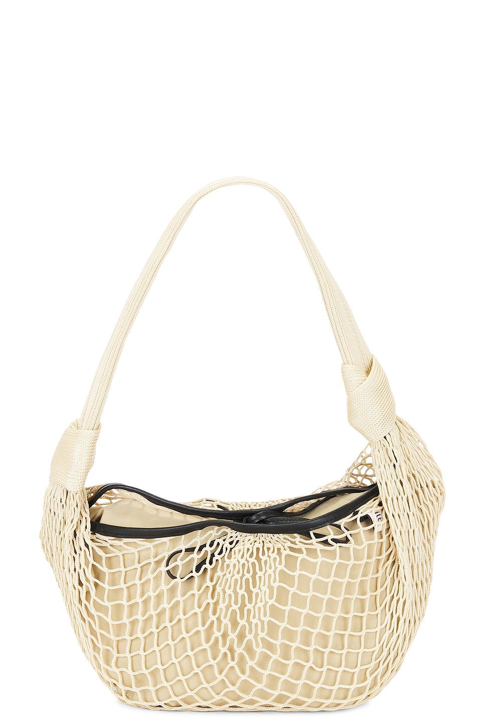 Fortune Croissant Filt Bag in Beige