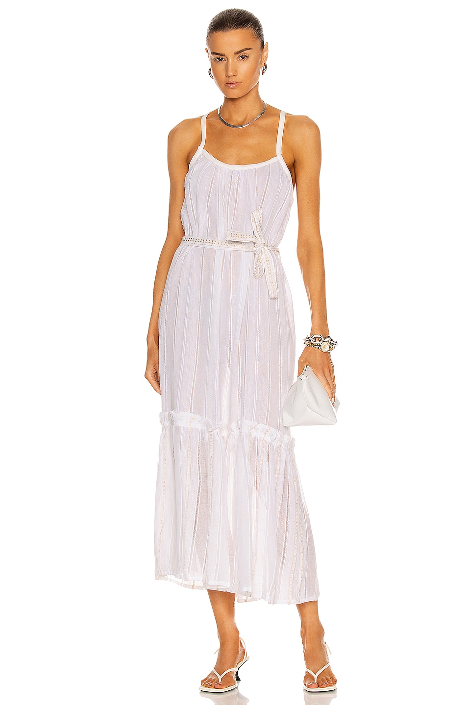 Image 1 of Lemlem Kelali Sundress in White