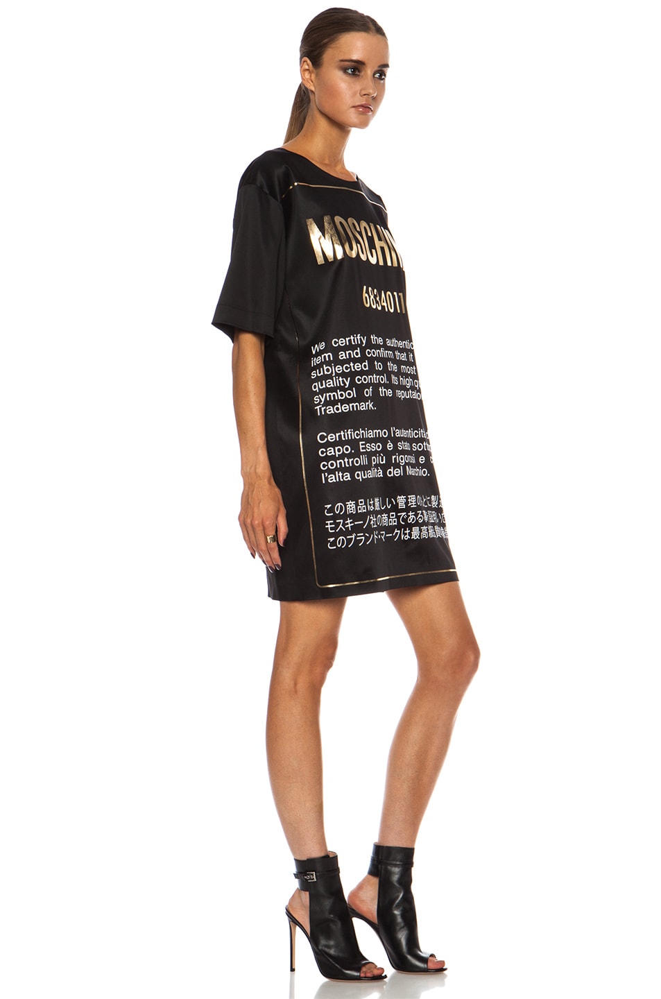 Moschino Authenticity Rayon-Blend Dress in Black | FWRD