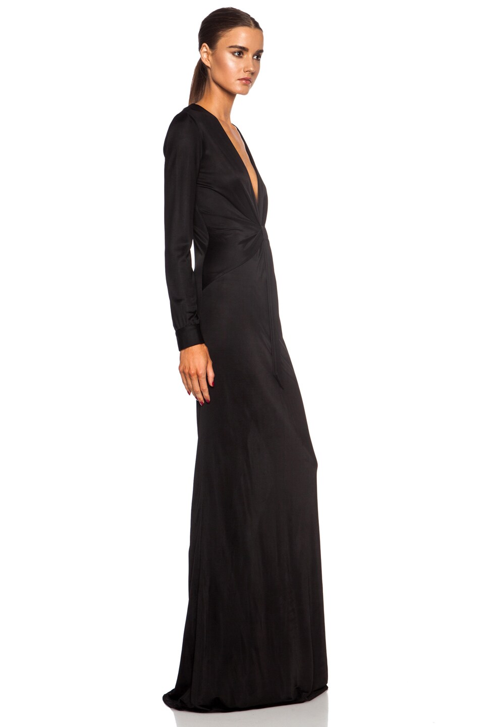 rayon long gown