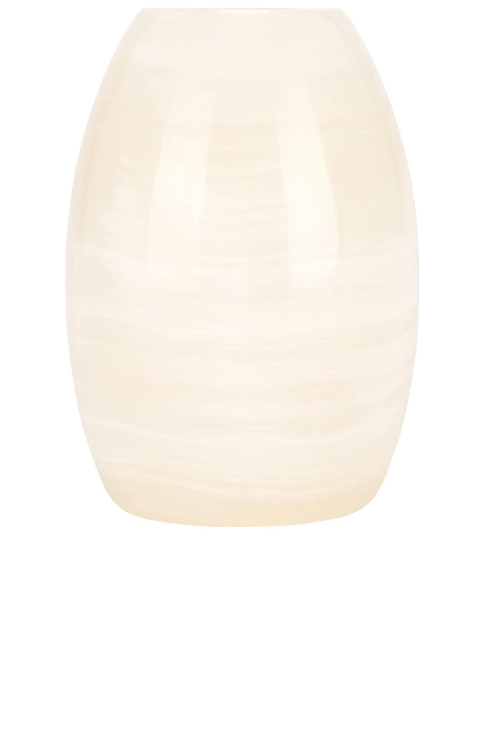 Loren Stewart Ovoid Candle Holder In White Onyx