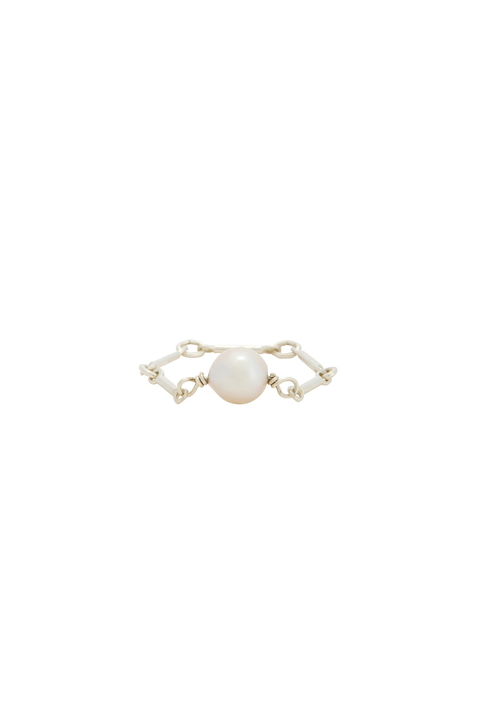 Image 1 of Loren Stewart Pearl Chain Ring in Sterling Silver