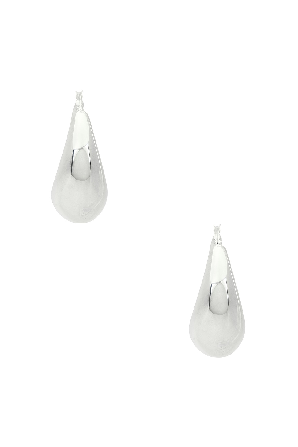 Image 3 of Loren Stewart La Lune Hoop Earrings in Sterling Silver