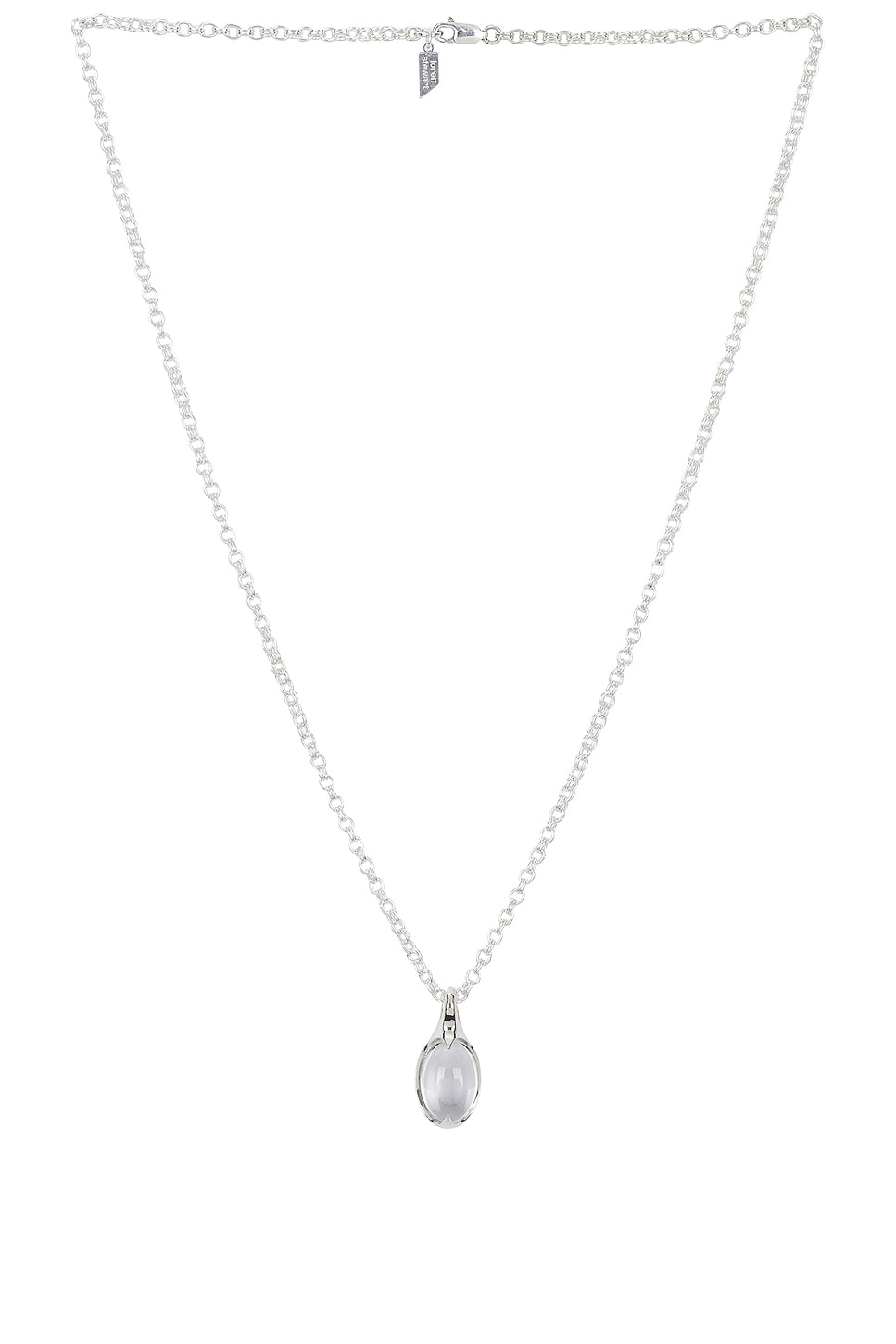 Loren Stewart Crystal Orb Amulet Necklace In Metallic