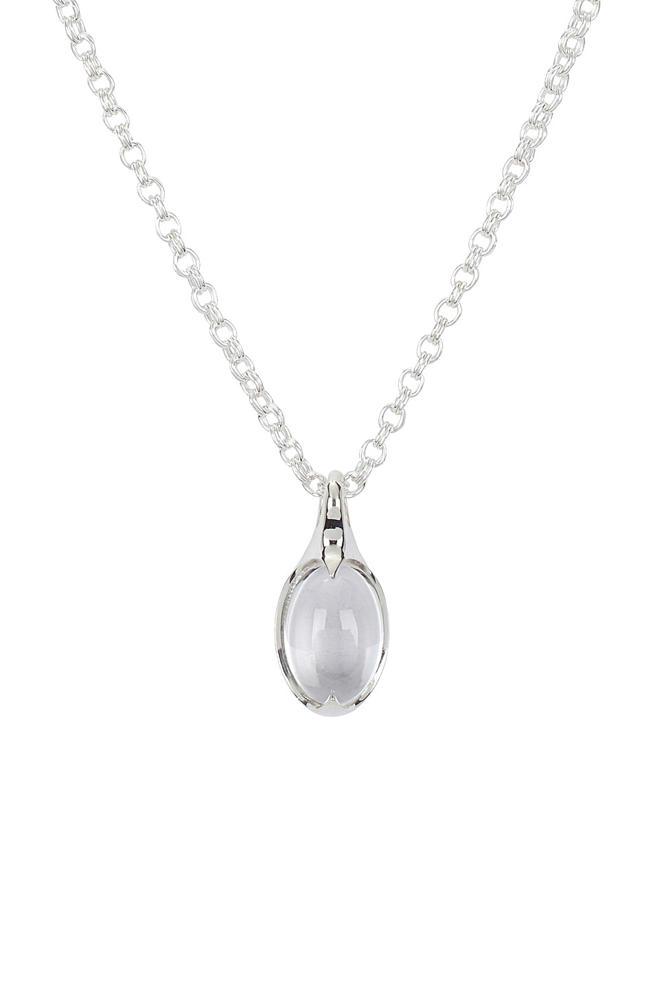 Loren Stewart Crystal Orb Amulet Necklace In Metallic