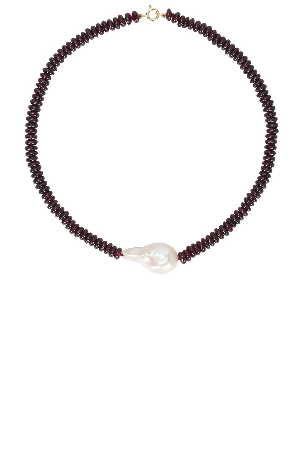Image 1 of Loren Stewart Scarlet Baroque Necklace in 14k Yellow Gold