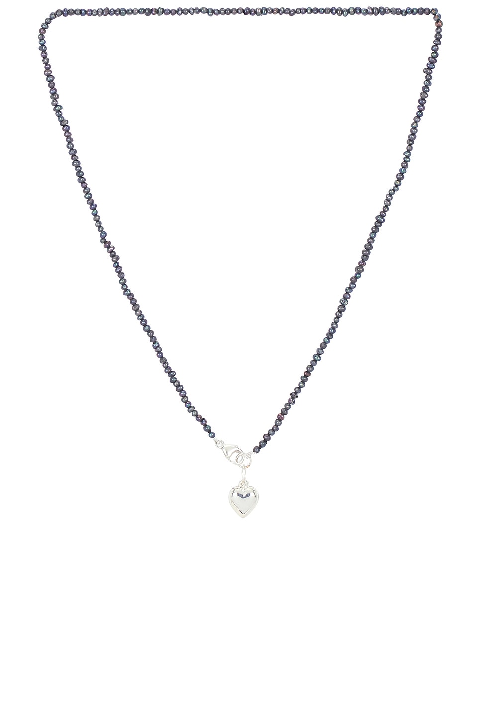 Image 1 of Loren Stewart Puff Love Choker Necklace in Sterling Silver