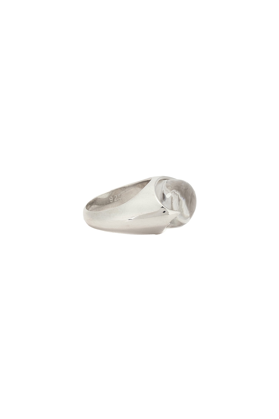 Loren Stewart Crystal Orb Ring In Gray