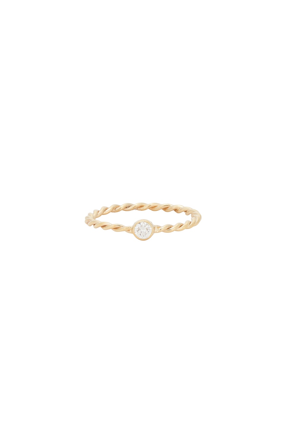 Image 1 of Loren Stewart Spiral Diamond Band Ring in 14k Yellow Gold