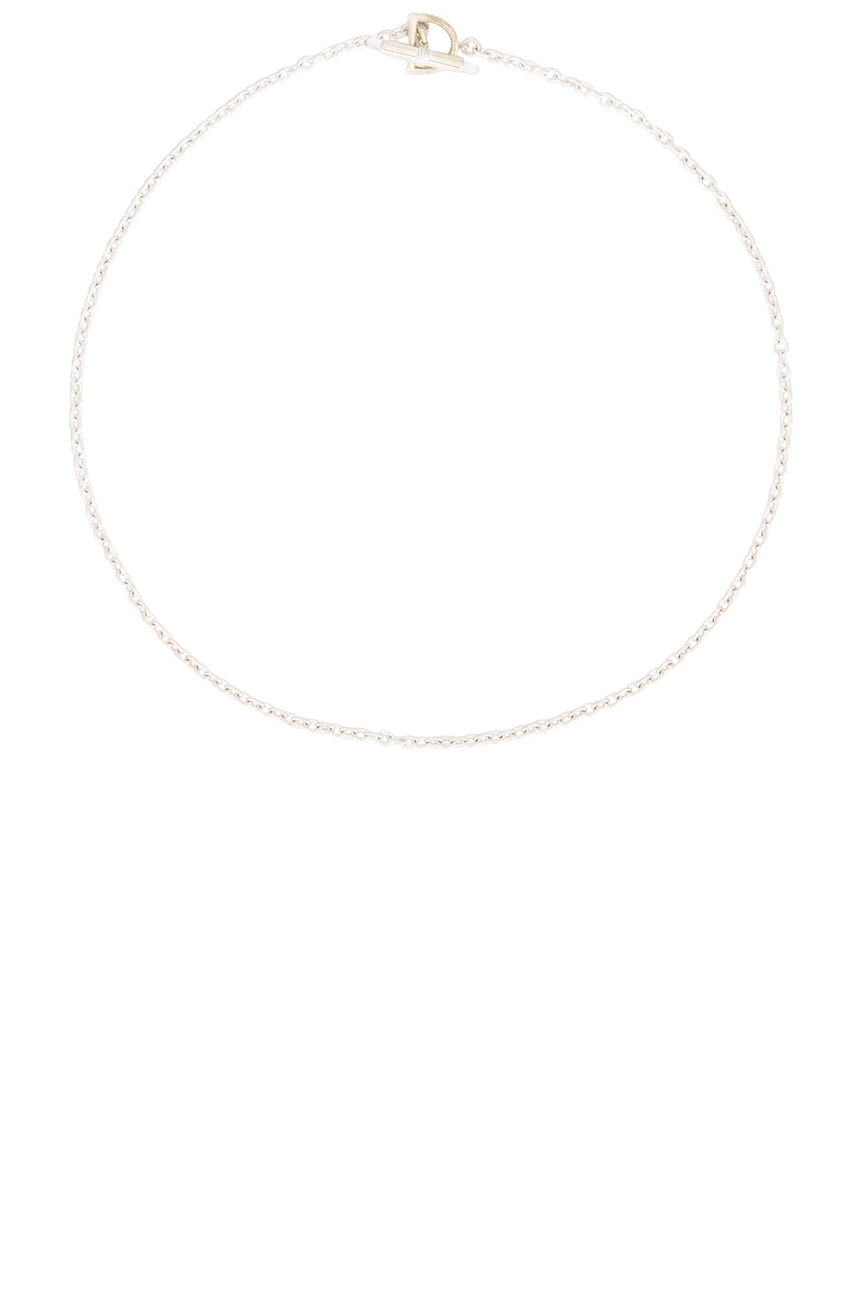 Image 1 of Loren Stewart Stone Toggle Necklace in Sterling Silver & Clear Quartz