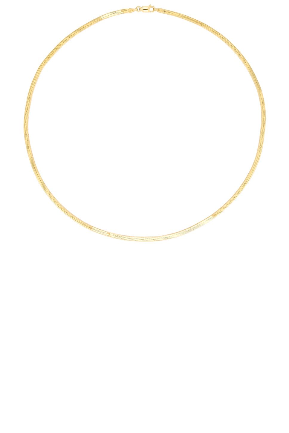 Image 1 of Loren Stewart Herringbone Necklace in Vermeil Herringbone