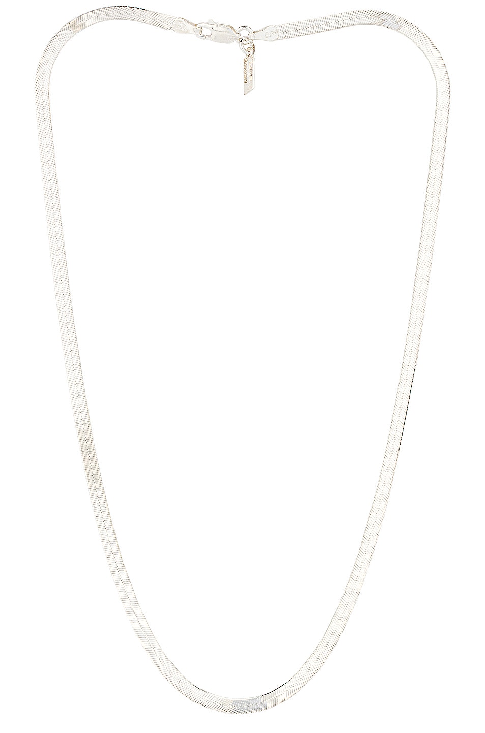 Image 1 of Loren Stewart Herringbone Necklace in Sterling Silver
