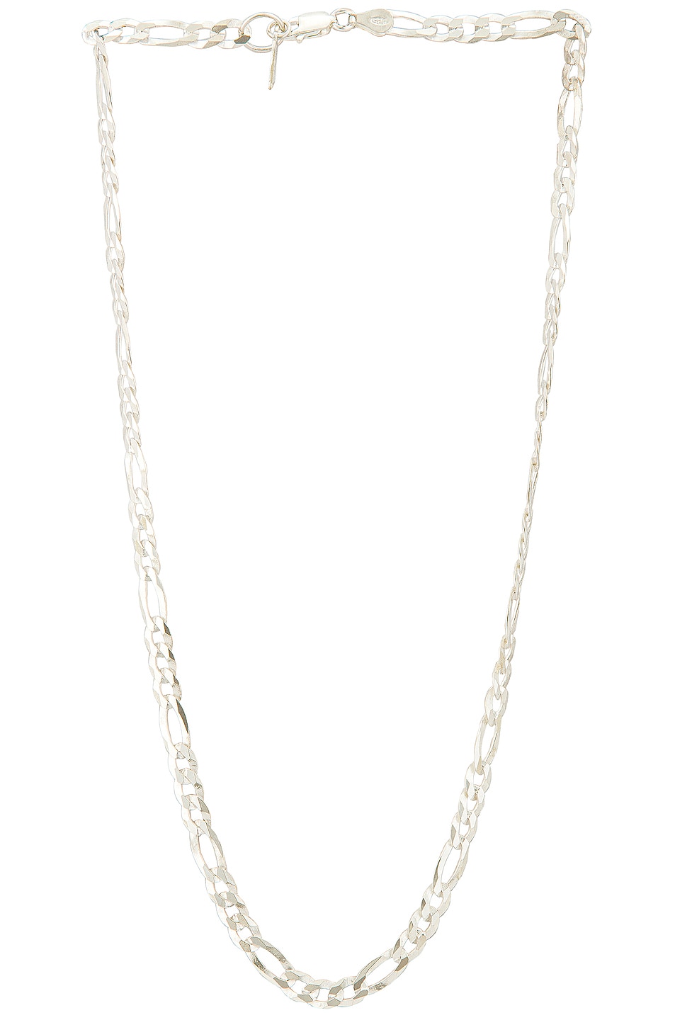 Image 1 of Loren Stewart XL Figaro Chain Necklace in Sterling Silver