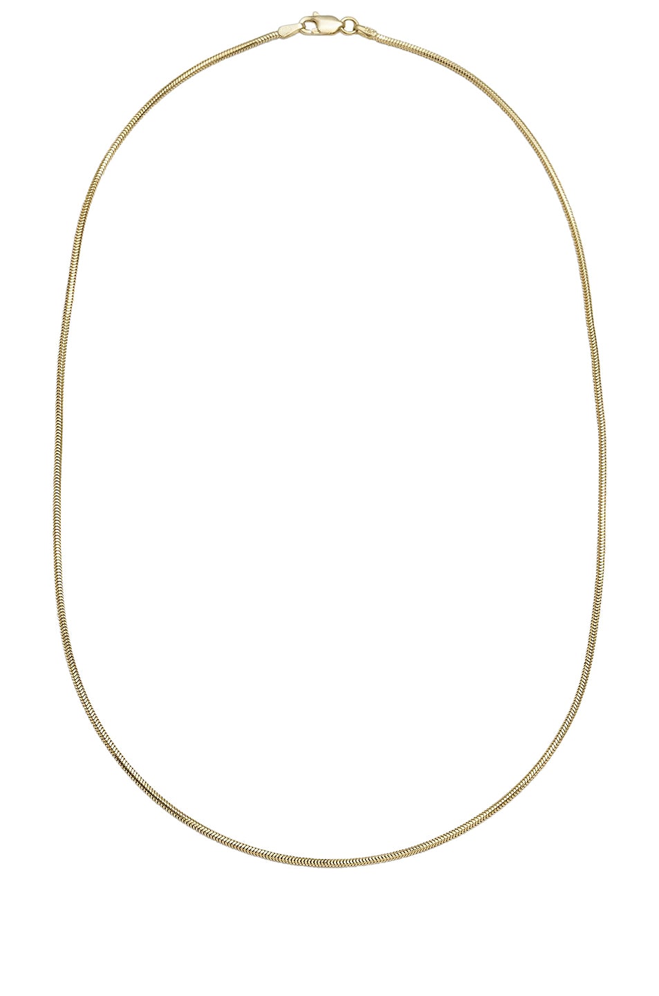Image 1 of Loren Stewart Classic Snake Chain Necklace in Gold