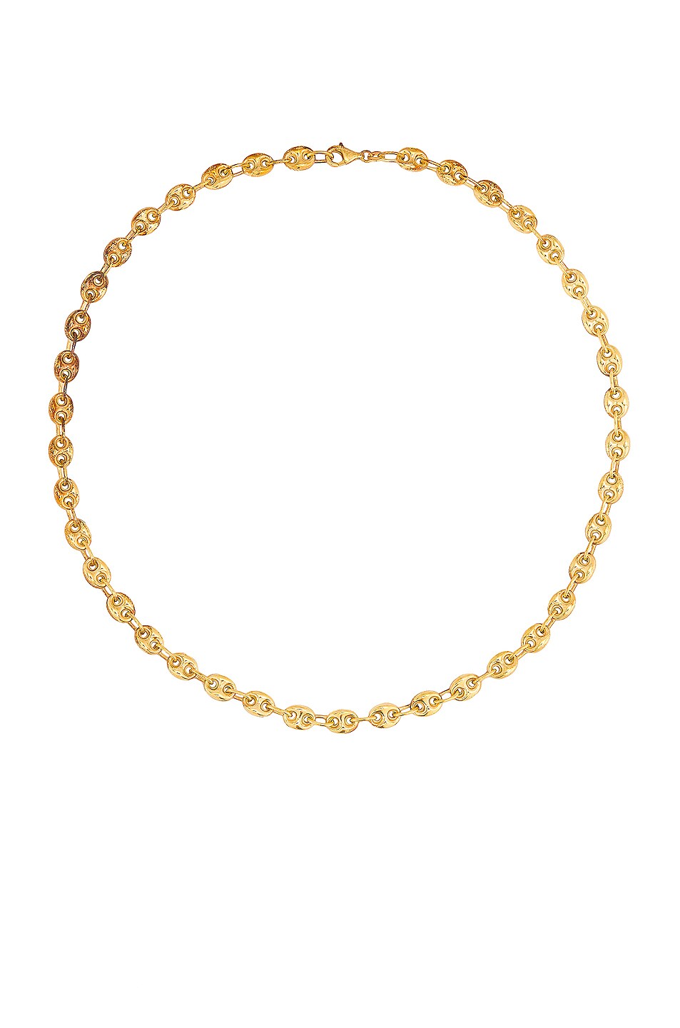Image 1 of Loren Stewart Puff Link Chain Necklace in Gold