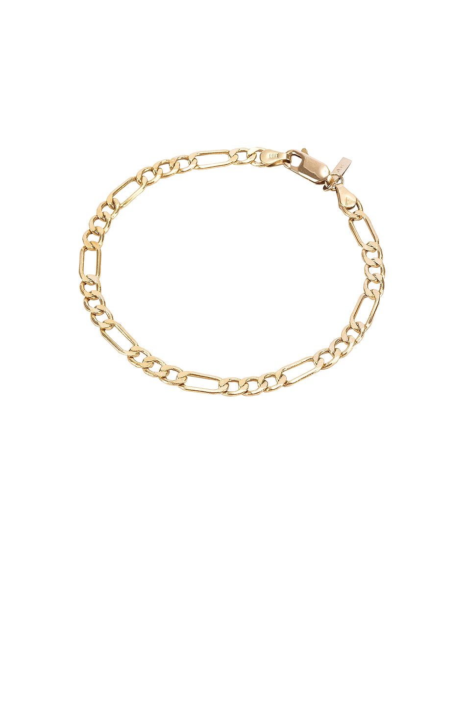 Image 1 of Loren Stewart XL Figaro Chain Bracelet in Yellow Gold