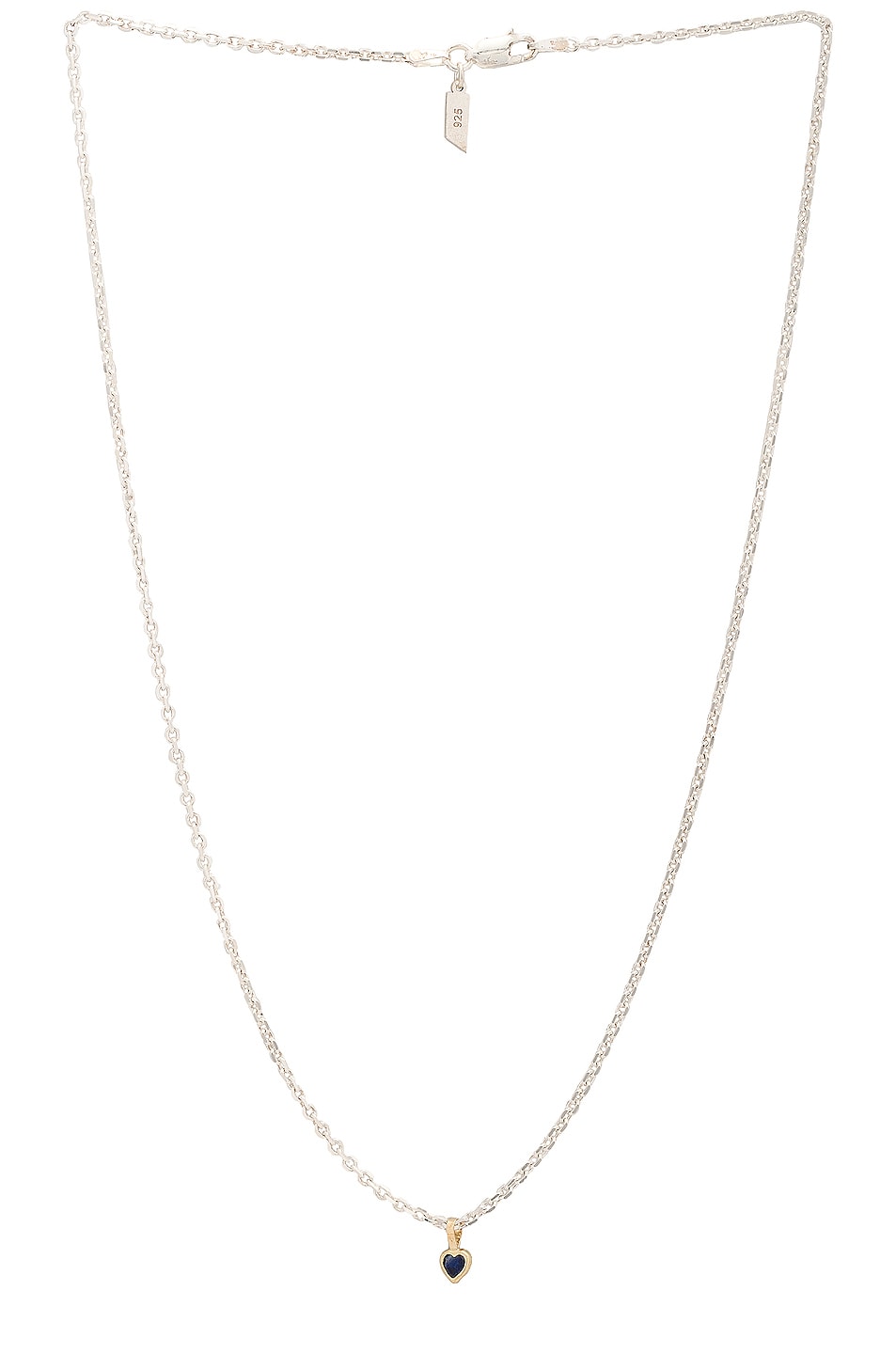 Image 1 of Loren Stewart Le Coeur Necklace in Silver & Gold