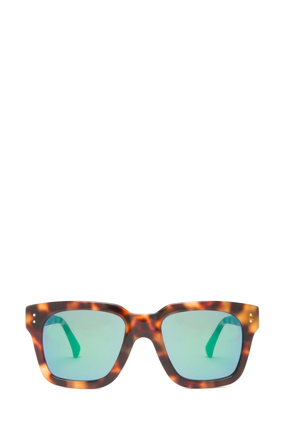 Image 1 of Linda Farrow Square Sunglasses in Tortoise