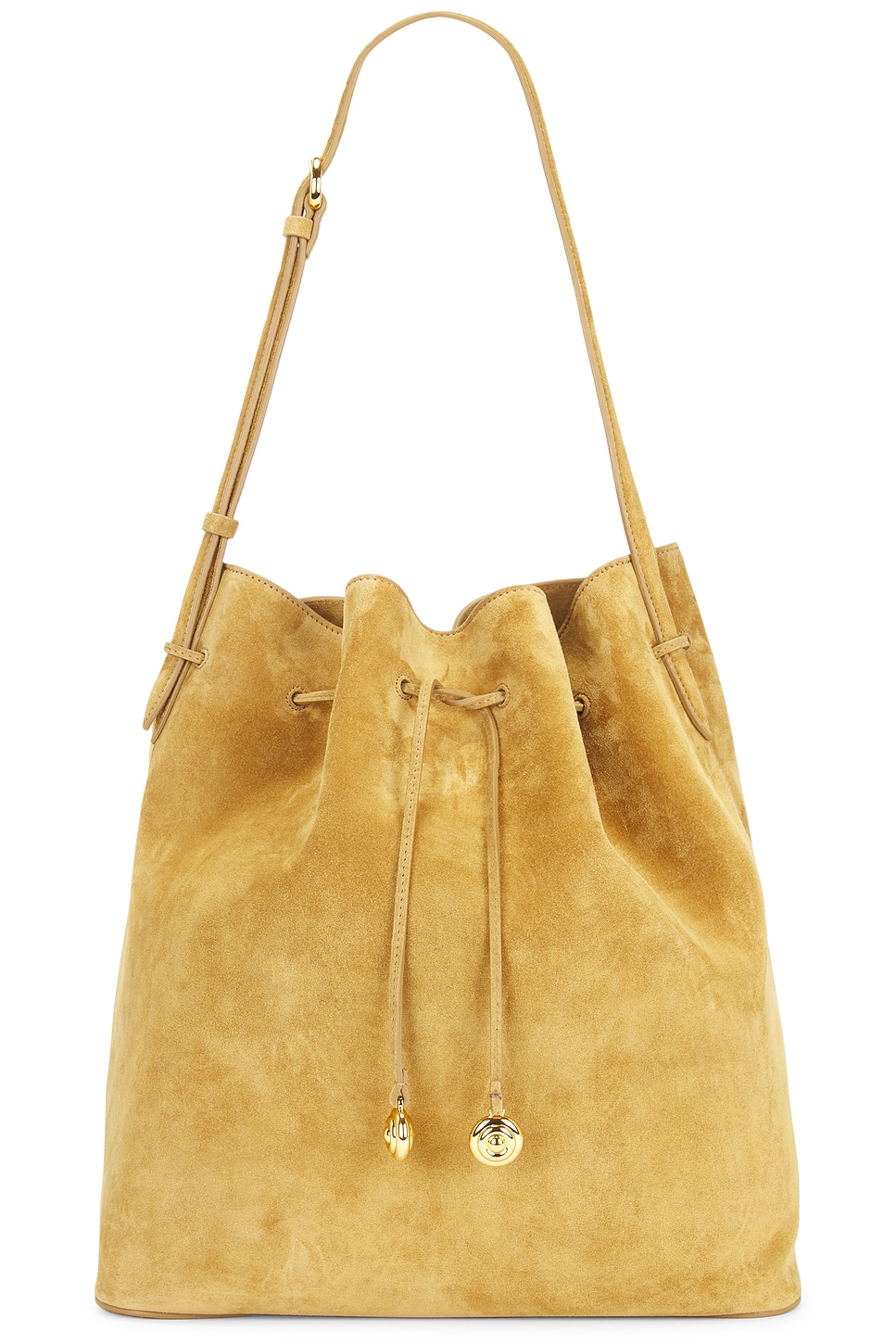 Liffner Charm Bucket Bag in Brown