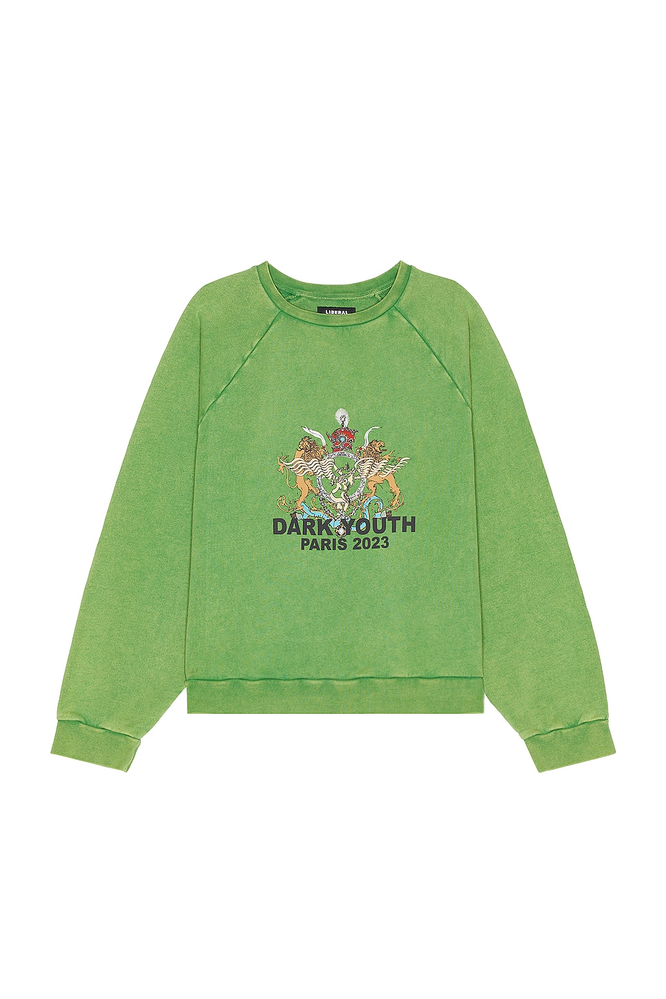 Image 1 of Liberal Youth Ministry Sunwashed Sweatshirt in Green