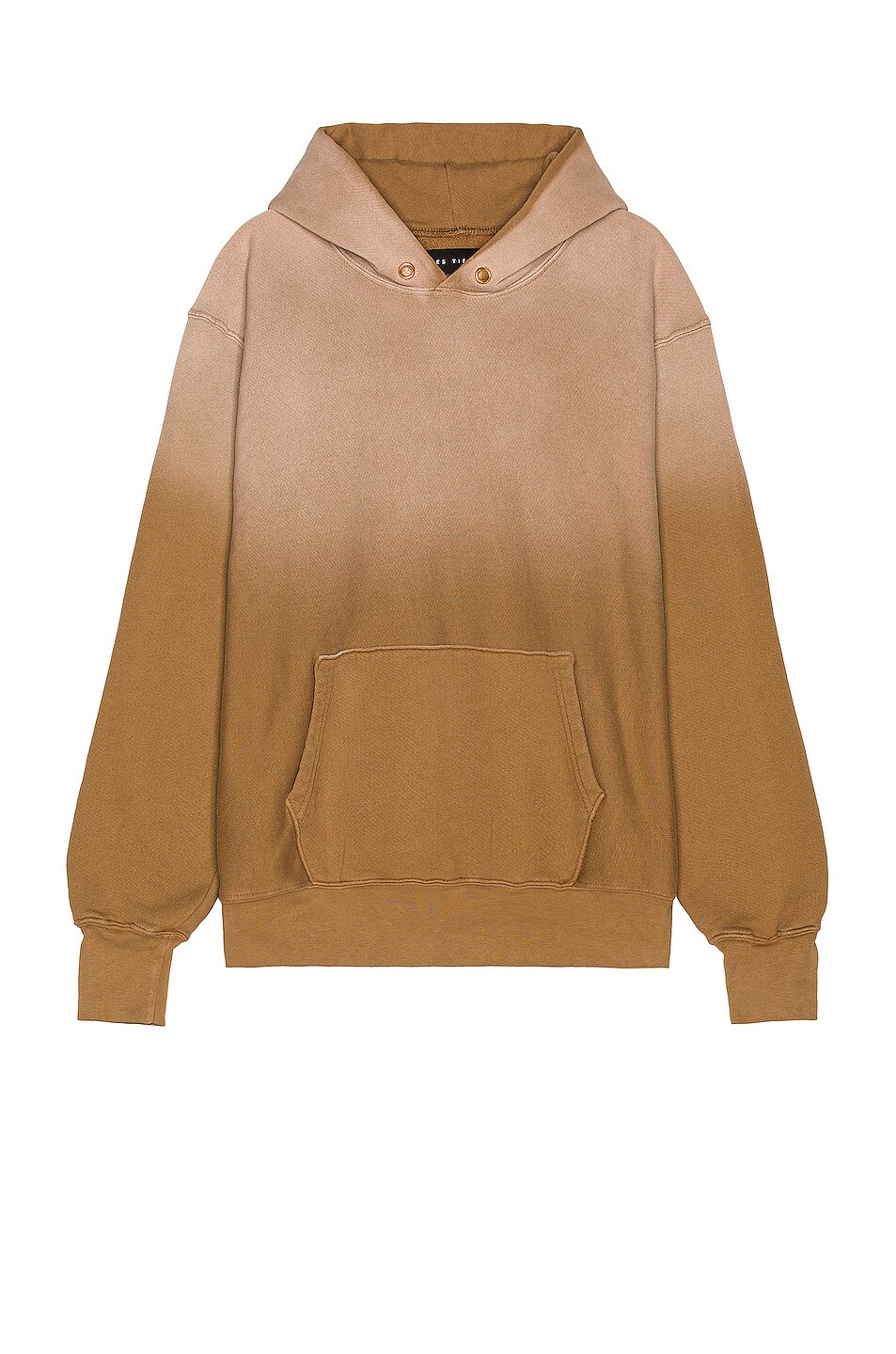 Image 1 of Les Tien Cropped Hoodie in Sand Ombre