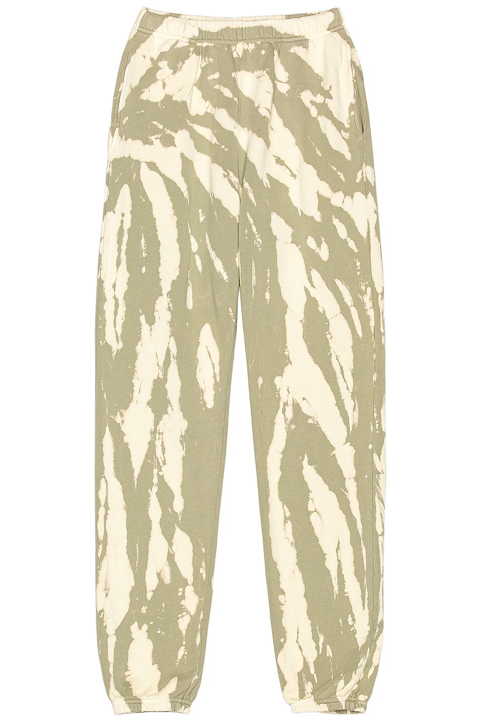 Image 1 of Les Tien Classic Sweatpant in Sage & Butter Tie Dye